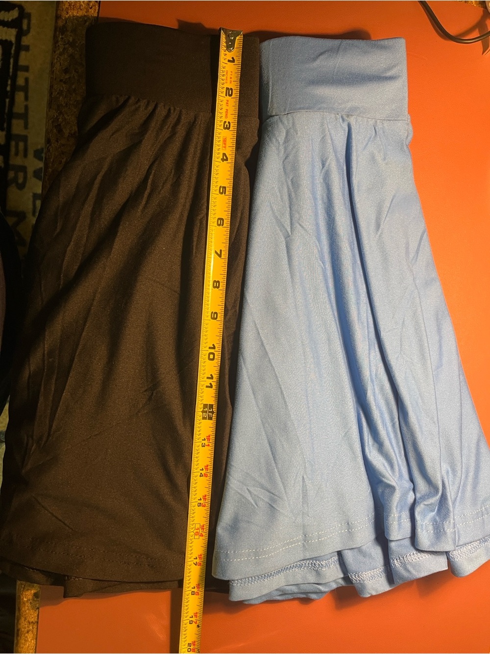Essentials Black and Light Blue Skater Skirts - Twin Set NWOT